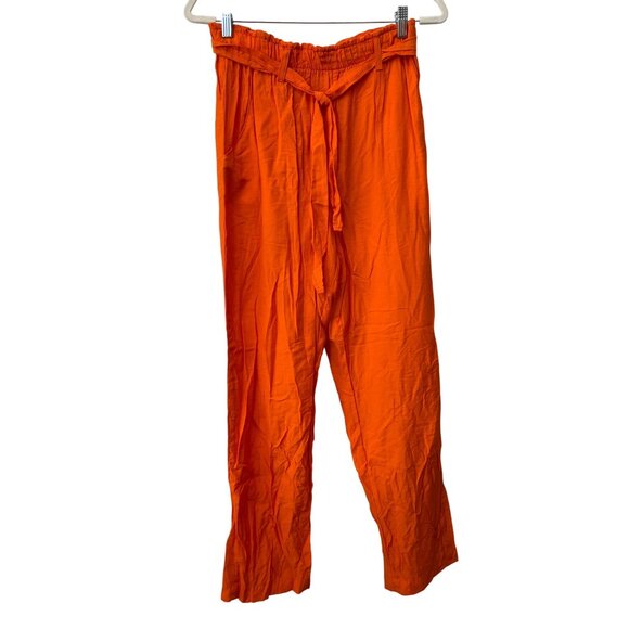 Vintage 90s Lord Isaacs Tie Waist High Rise Pants 10 Elastic Waist Deadstock NEW - Picture 1 of 6